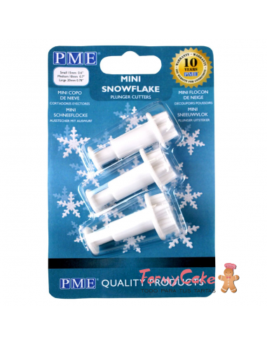 Cortante Mini Copo Nieve 3ud PME