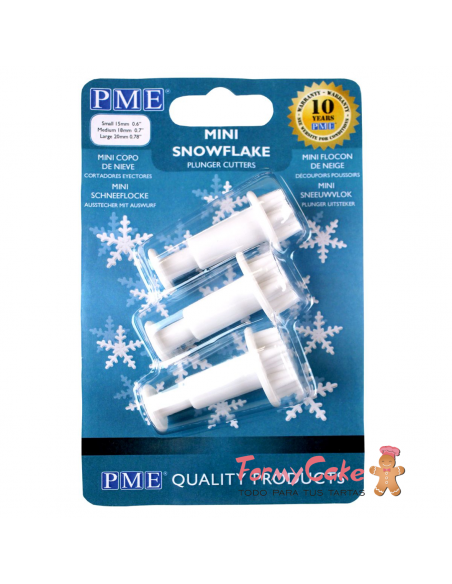 Cortante Mini Copo Nieve 3ud PME