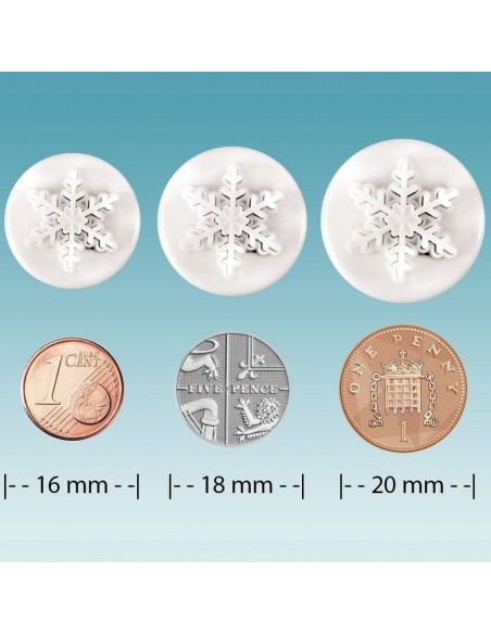 Cortante Mini Copo Nieve 3ud PME