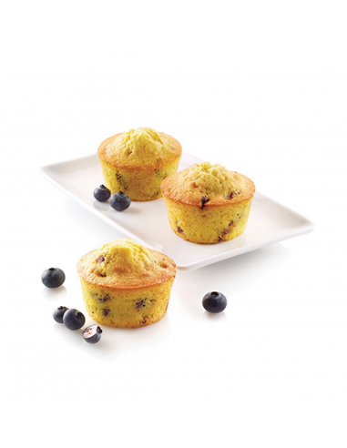 Molde Silicona Muffin 6 cav. Silikomart