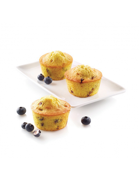 Molde Silicona Muffin 6 cav. Silikomart