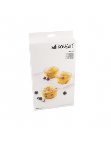 Molde Silicona Muffin 6 cav. Silikomart
