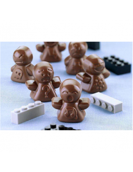 Molde Silicona Bombones Caritas Silikomart