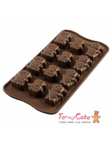 Molde Silicona Bombones Robochoc Silikomart