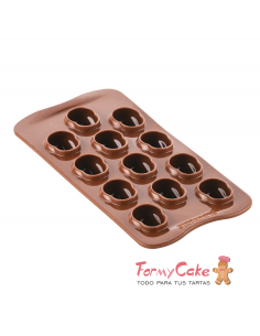 Molde Silicona Bombones Calavera Silikomart