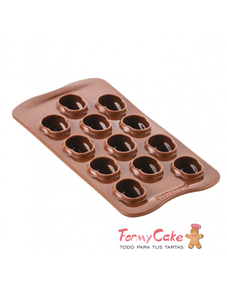 Molde Silicona Bombones Calavera Silikomart