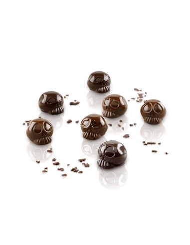 Molde Silicona Bombones Calavera Silikomart