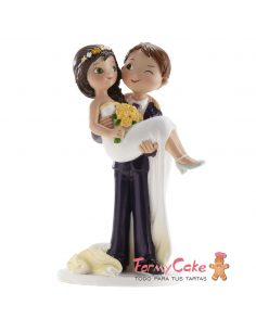 Figura para Tarta Novios Guiño 15,5cm Dekora