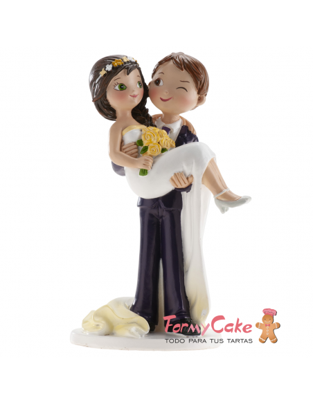 Figura para Tarta Novios Guiño 15,5cm Dekora