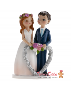 Figura Boda Corazón 16cm Dekora