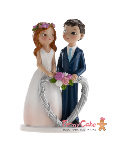 Figura Boda Corazón 16cm Dekora