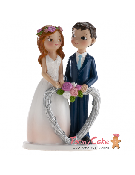 Figura Boda Corazón 16cm Dekora