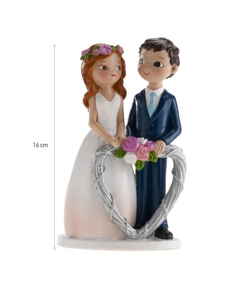 Figura Boda Corazón 16cm Dekora