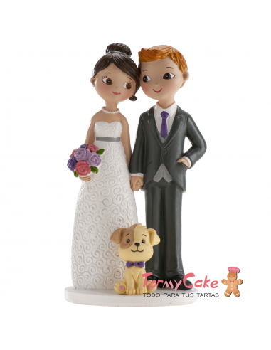 Figura Boda con Perro 16cm Dekora