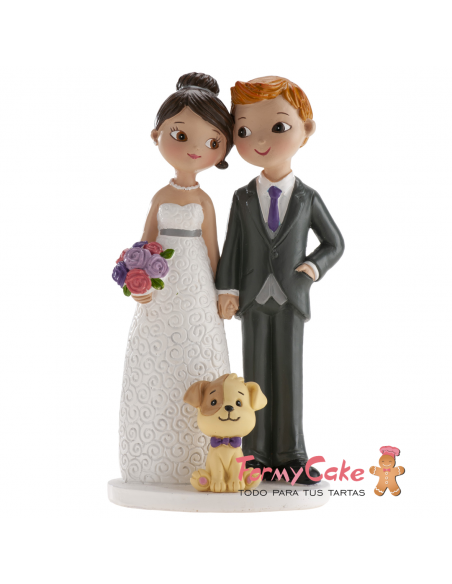 Figura Boda con Perro 16cm Dekora