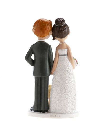 Figura Boda con Perro 16cm Dekora