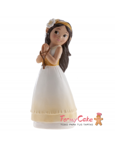 Figura para Tarta Comunión Niña Belen Dekora