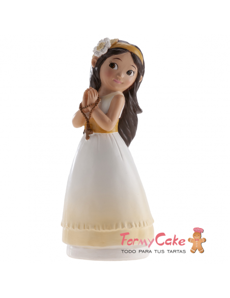 Figura para Tarta Comunión Niña Belen Dekora