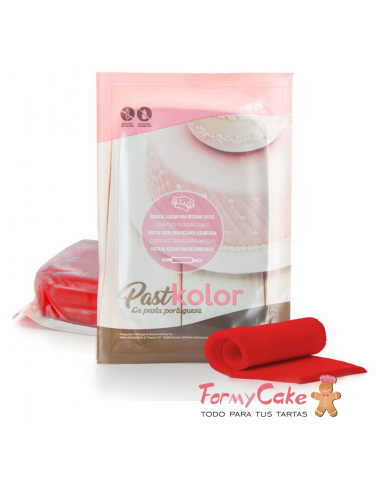 Fondant Rojo 1kg  Pastkolor