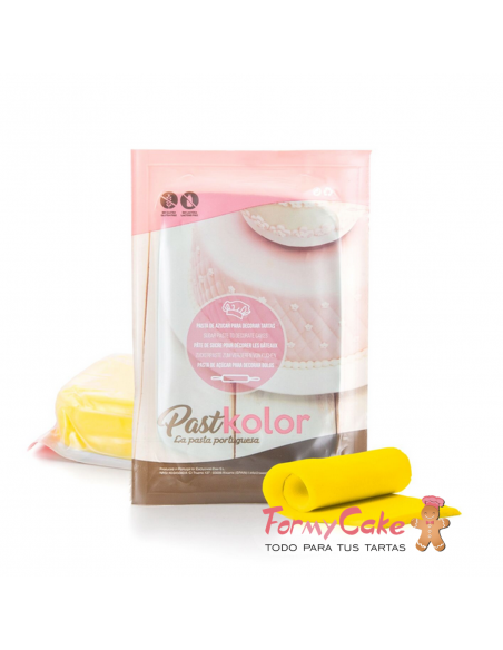Fondant  Amarillo 250gr Pastkolor