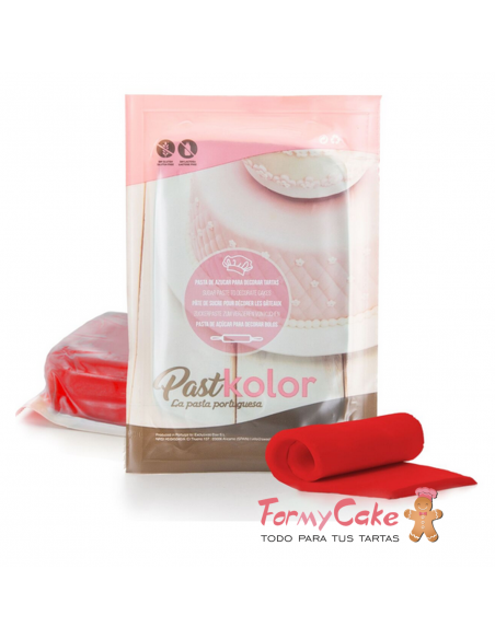 Fondant Rojo 250gr Pastkolor