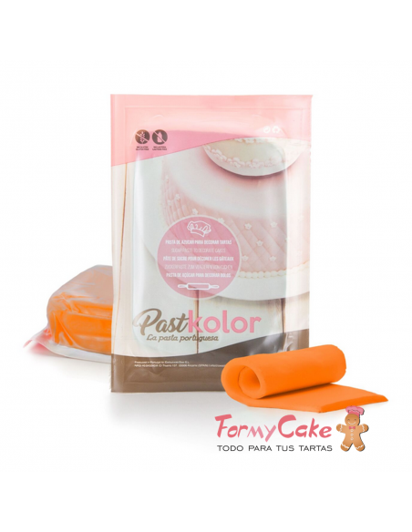 Fondant Naranja 250gr  Pastkolor