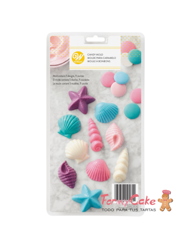 Molde Para Bombones Conchas Del Mar Wilton