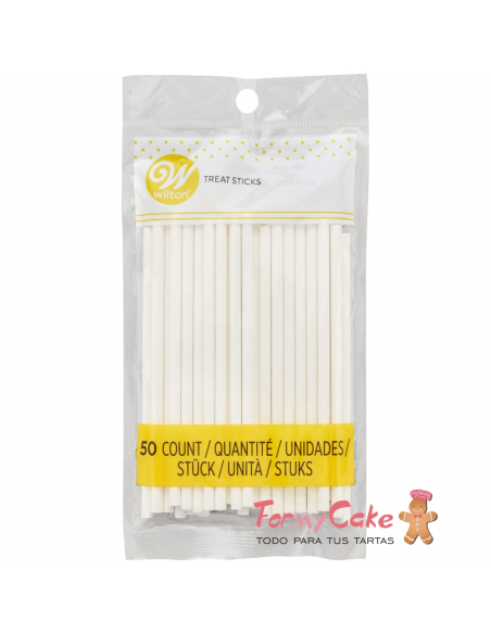 Palitos Lollipops 10 cm 50 ud Wilton