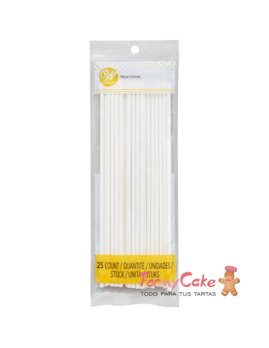 Palitos Lollipops 20cm 25ud Wilton