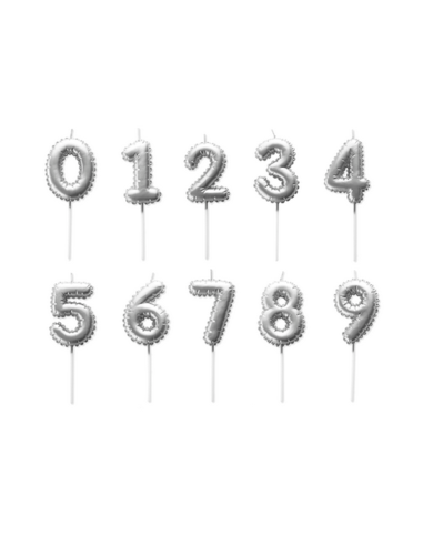 Vela Plata Globo Número 9 Pastkolor