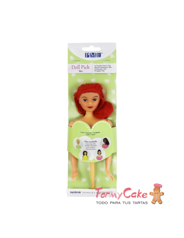Muñeca Pelirroja para Tartas PME