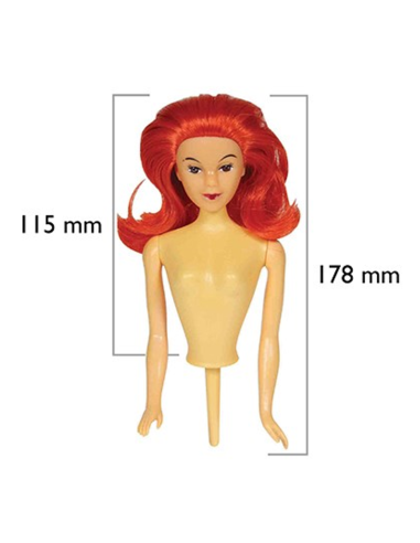 Muñeca Pelirroja para Tartas PME