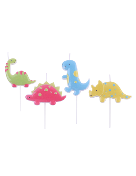 Velas Dinosaurio 4ud PME