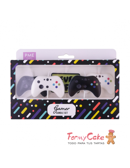 Velas Mando Videojuego 4ud PME