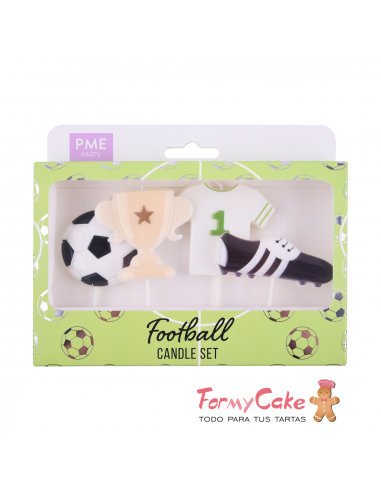 Velas Futbol 4ud PME