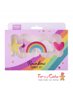 Velas Arcoiris 4ud PME