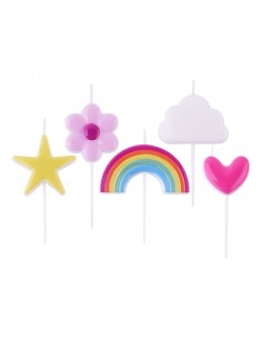 Velas Arcoiris 4ud PME 2
