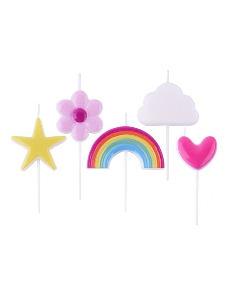 Velas Arcoiris 4ud PME