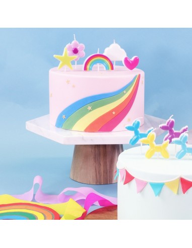 Velas Arcoiris 4ud PME