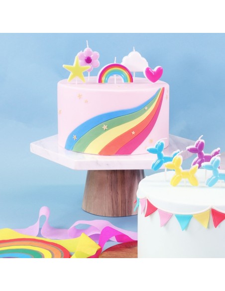 Velas Arcoiris 4ud PME