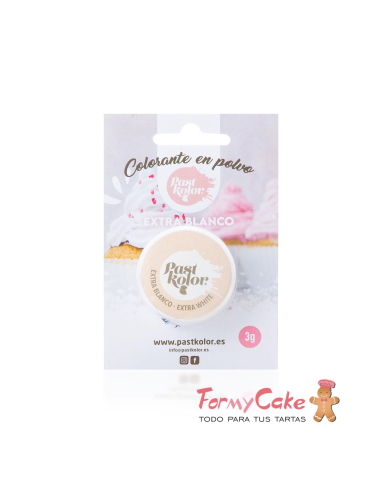 Colorante Polvo Extra Blanco 3gr Pastkolor