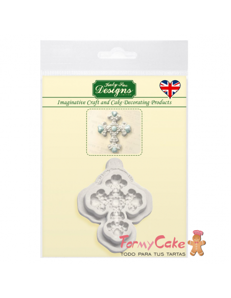 Molde de Silicona Cruz Perlada Katy Sue