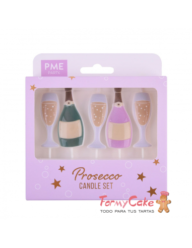 Velas Prosecco 5ud PME