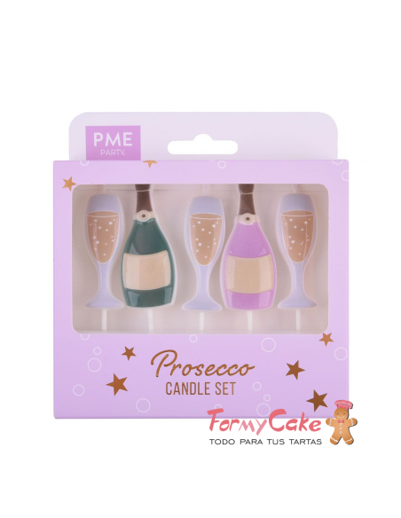 Velas Prosecco 5ud PME