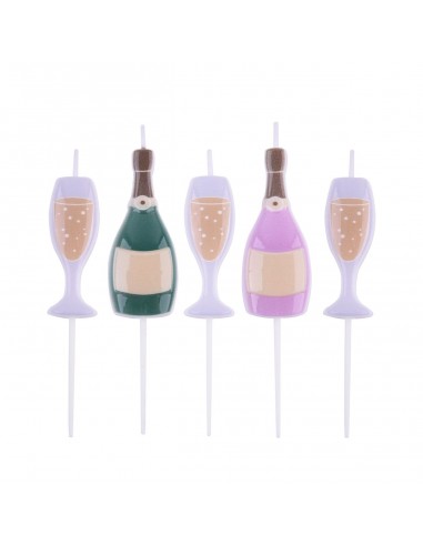 Velas Prosecco 5ud PME