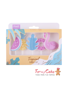 Velas Fiesta Tropical 5ud PME