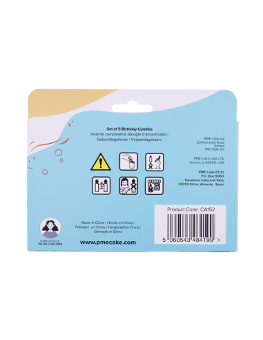 Velas Fiesta Tropical 5ud PME