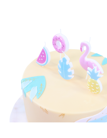 Velas Fiesta Tropical 5ud PME