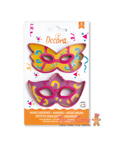 Kit 2 Cortadores Máscara Decora