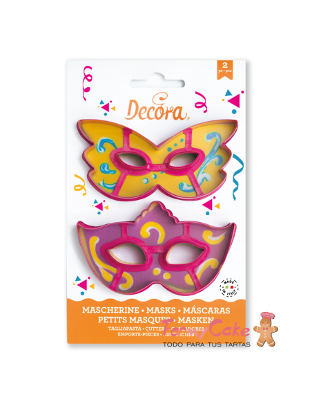 Kit 2 Cortadores Máscara Decora